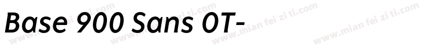 Base 900 Sans OT字体转换